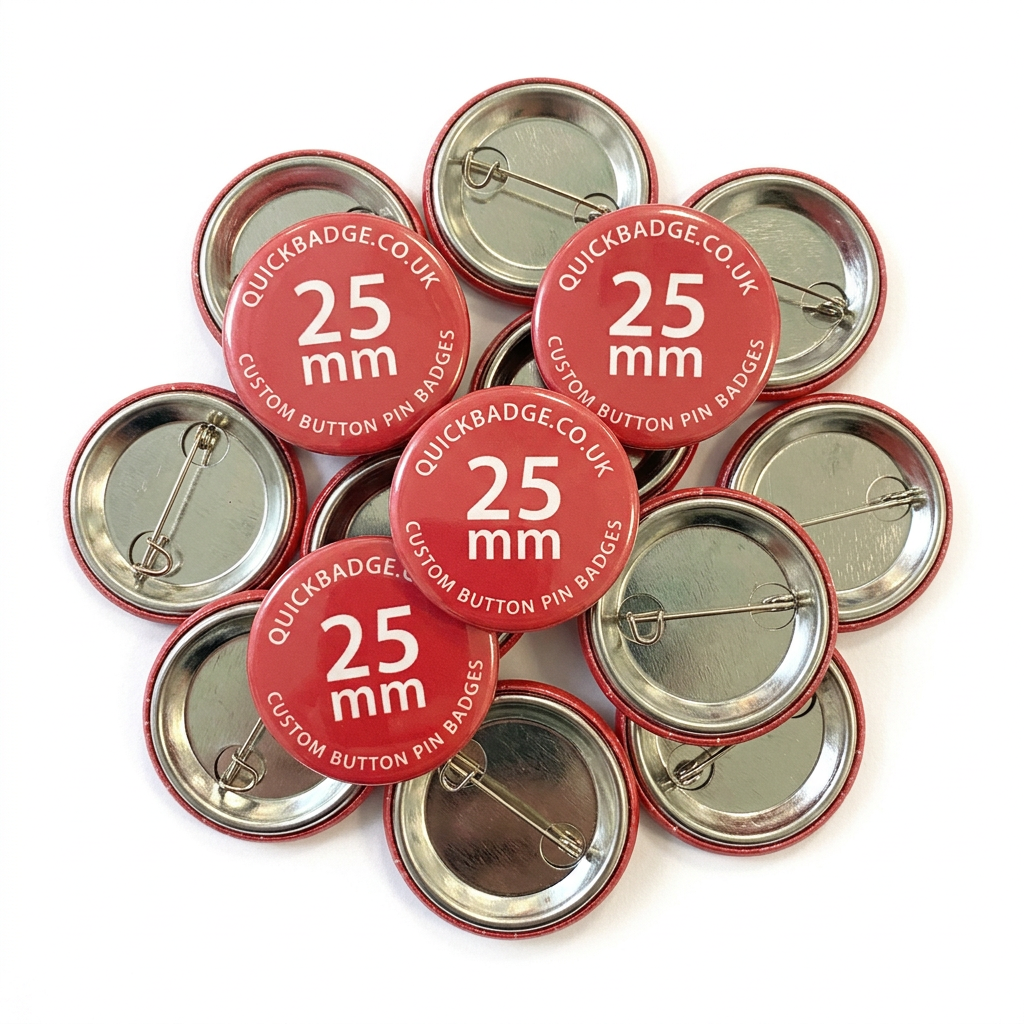 25mm (1inch) Custom Button Pin Badges