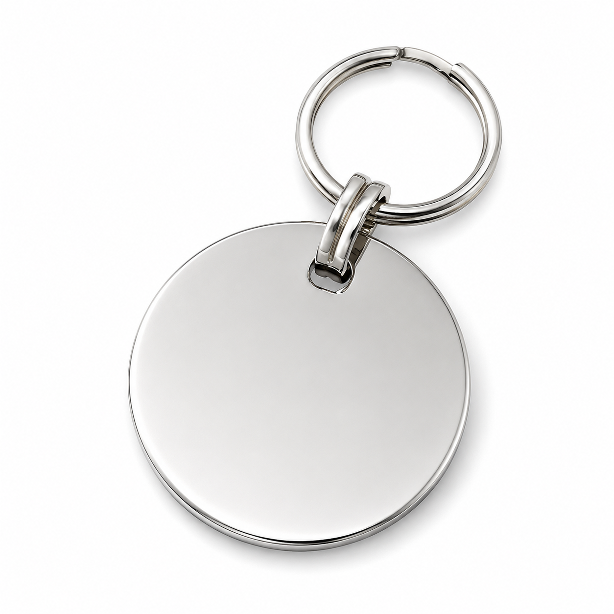25mm Chrome or brass Disc Pet Tag