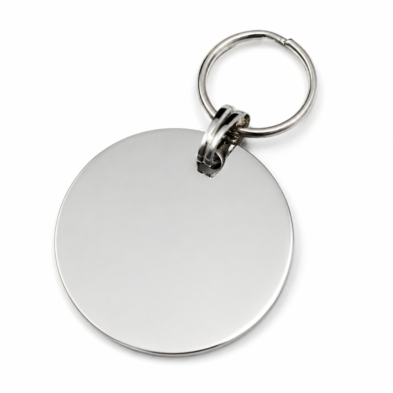 30mm Chrome Or Brass Disc Pet Tag
