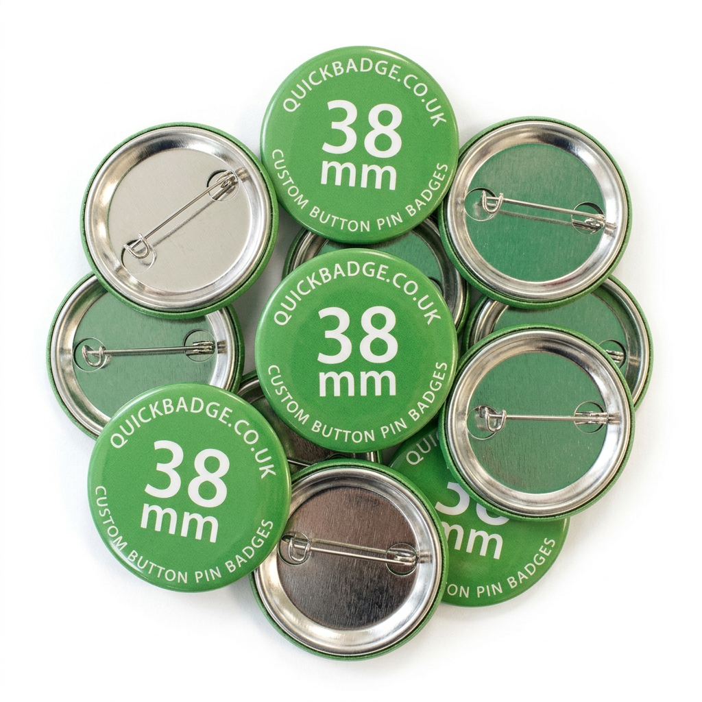 38mm (1 1/2 Inch) Custom Button Pin Badges