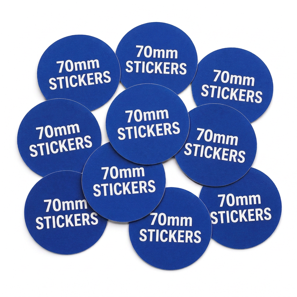 Custom Paper Stickers 70mm Round