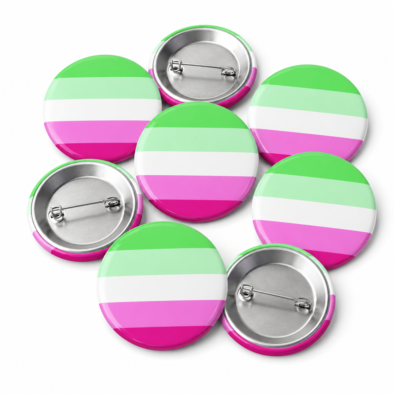 Abrosexual Button Pin Badge