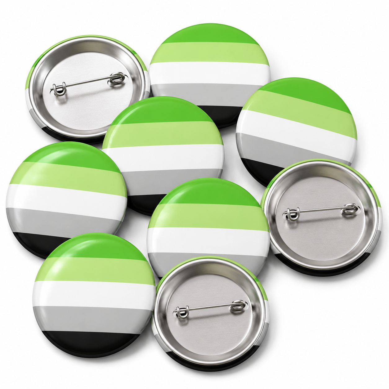 Aromantic Button Pin Badge