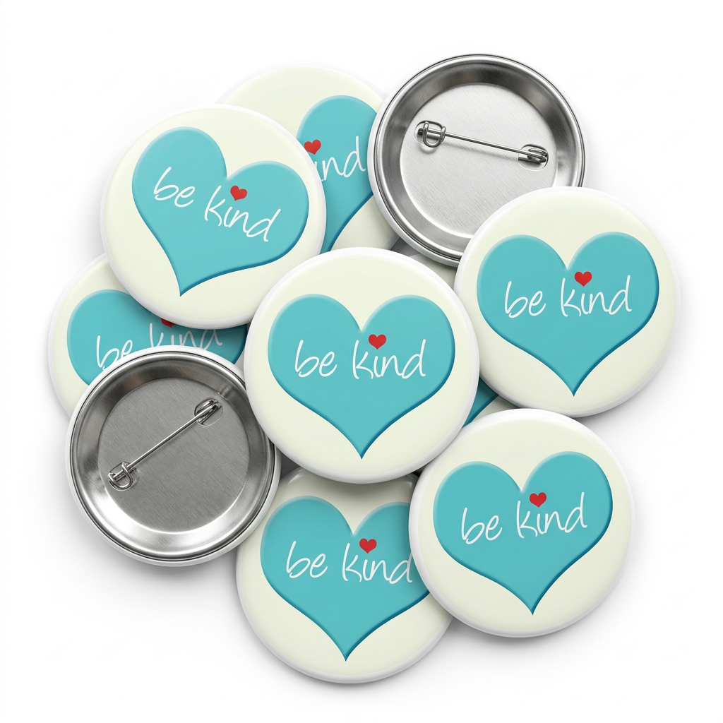 Be Kind Button Pin Badge