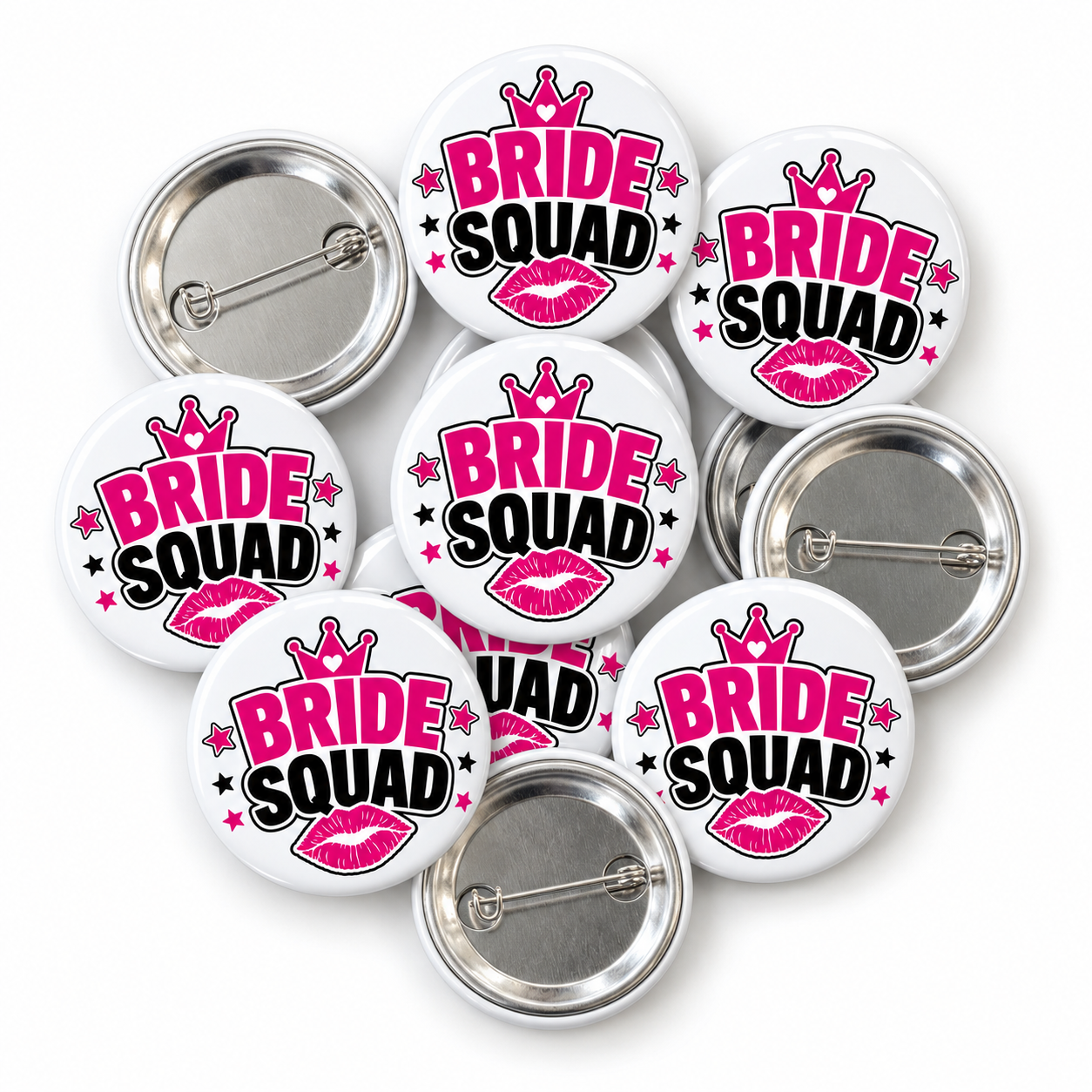 Bride Squad Crown Hen Party Badge