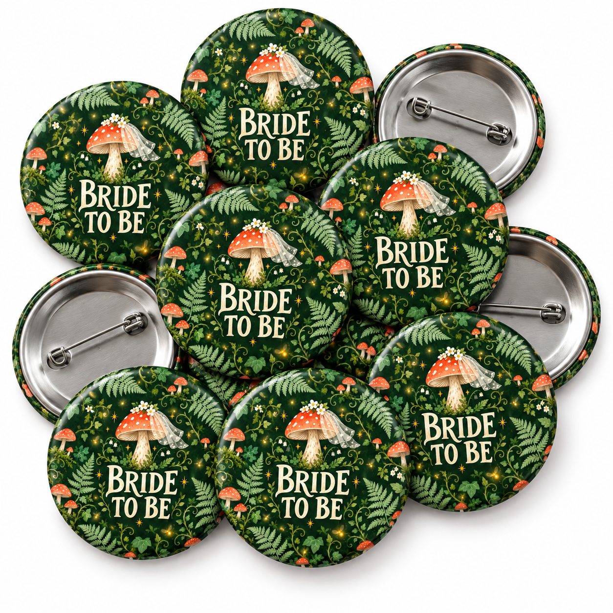Bride to Be Woodland Hen Party Badge