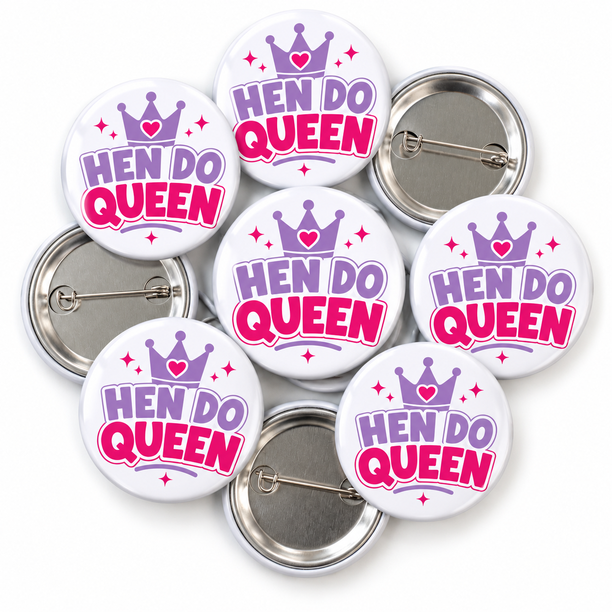 Hen Do Queen Crown Badge