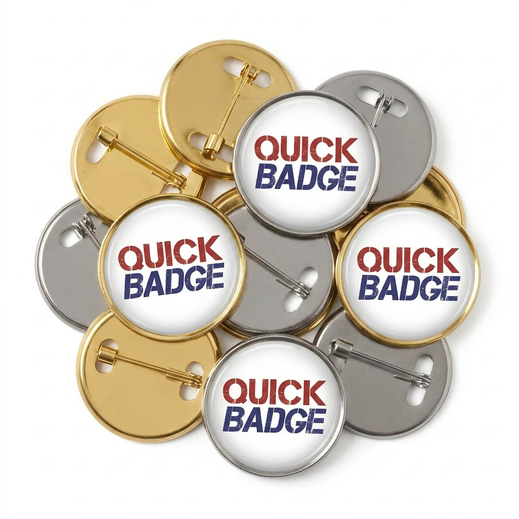 Brooch Pin Badge - 25mm round