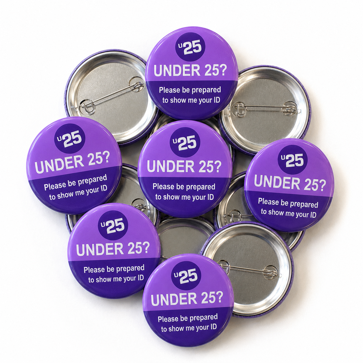 Under 25 - Purple Pin Badges
