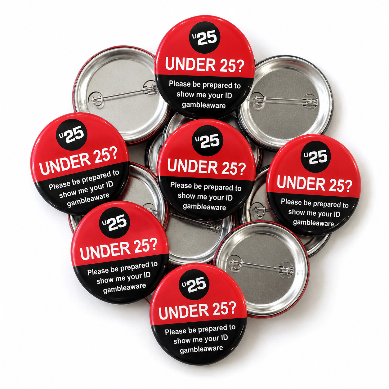 Challenge 25 Pin Badges - gambleaware