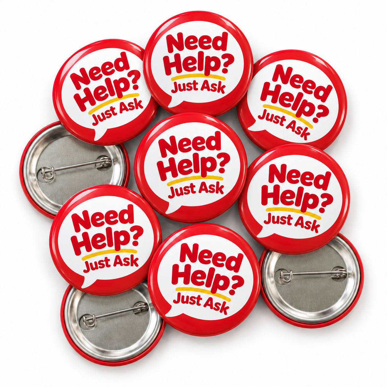 Need Help? Just Ask Staff Badges