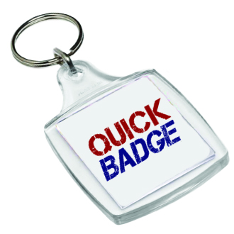 Clear Acrylic Keyring QB-A5