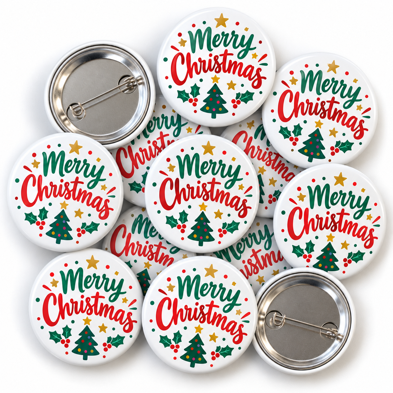 Traditional Merry Christmas Badge