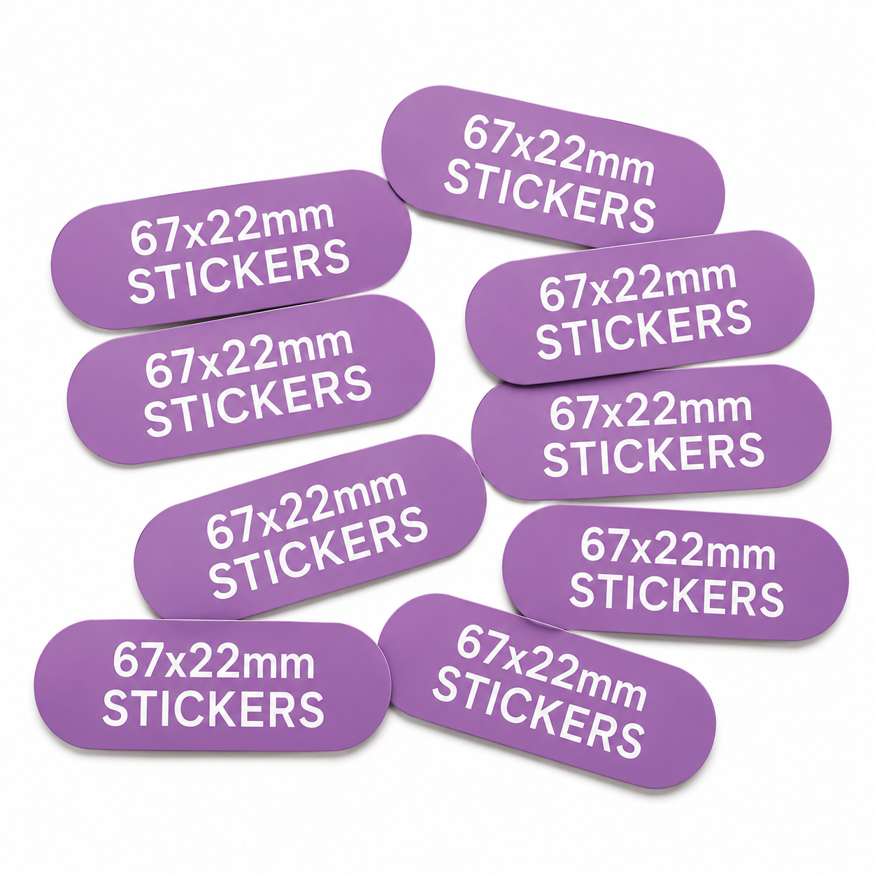 Custom Paper Stickers 67x22mm