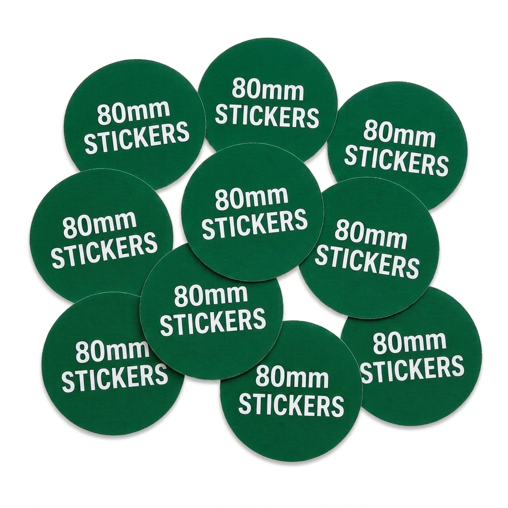 Custom Paper Stickers 80mm Round