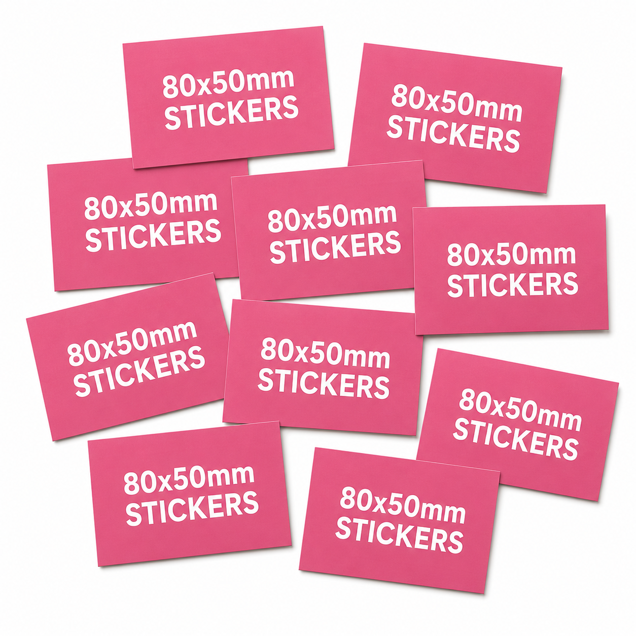 Custom Paper Stickers 80x50mm
