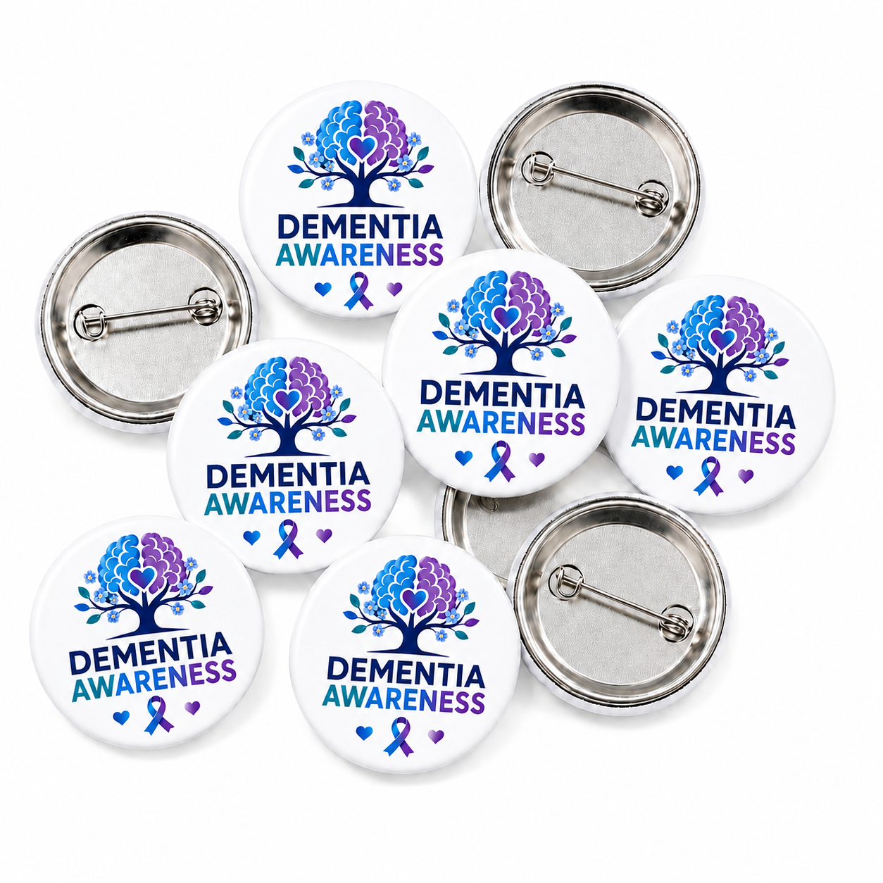 Dementia Awareness Button Pin Badge