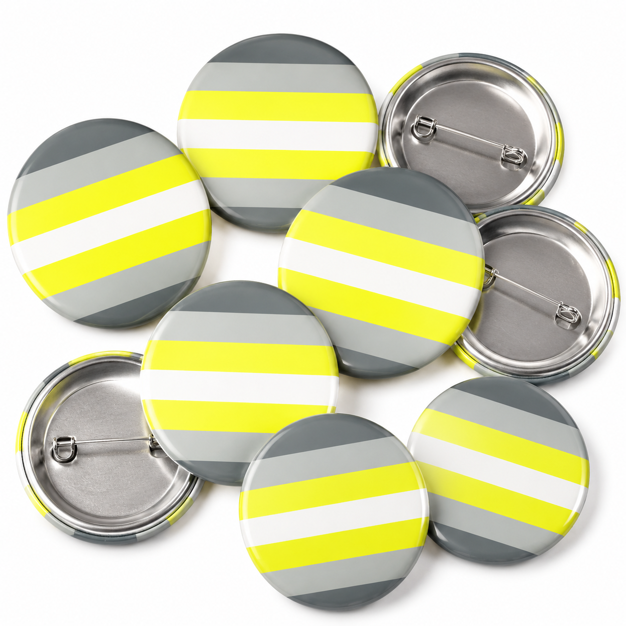Demigender Pride Button Pin Badge