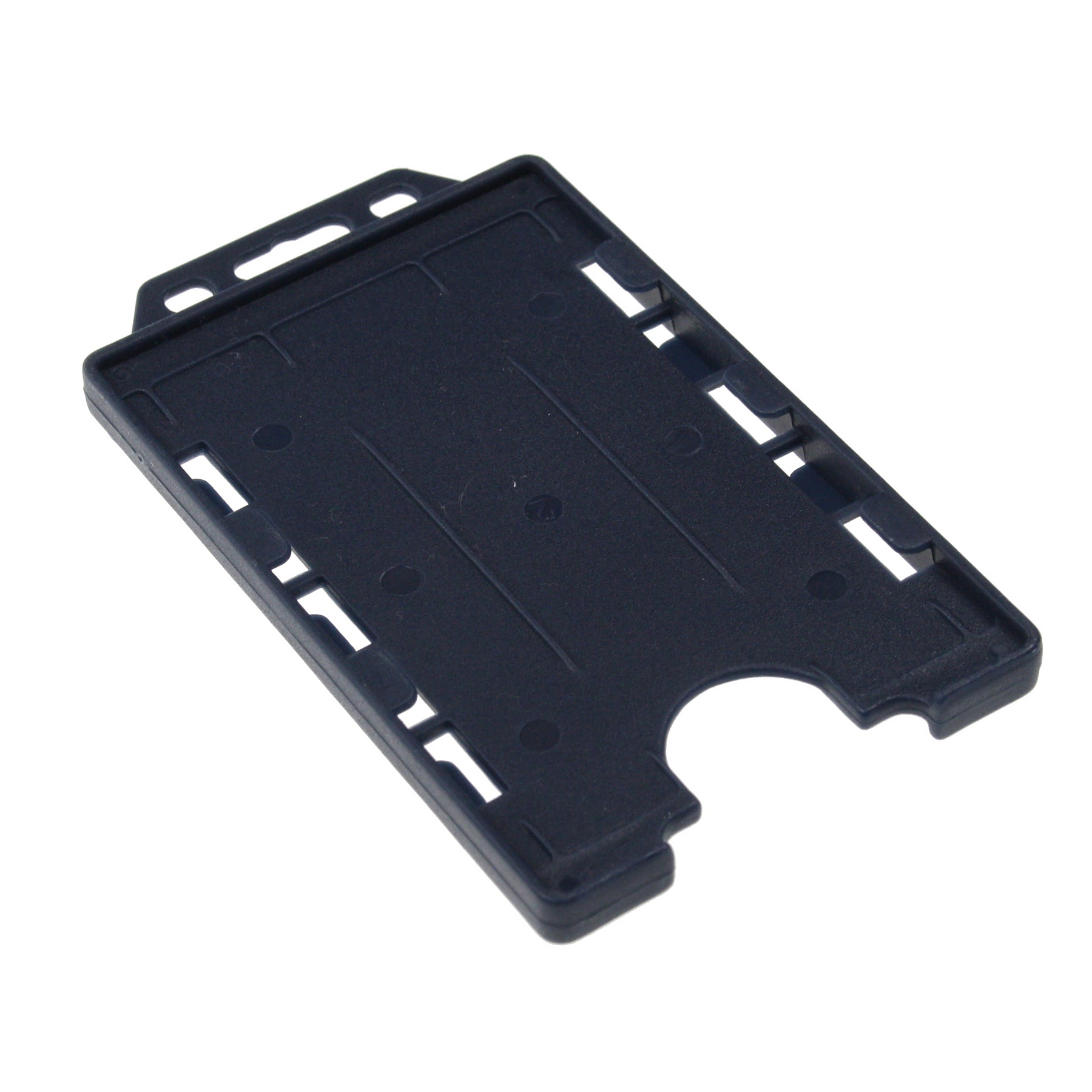 Dual Sided Open Faced Rigid ID Card Holder - Portrait