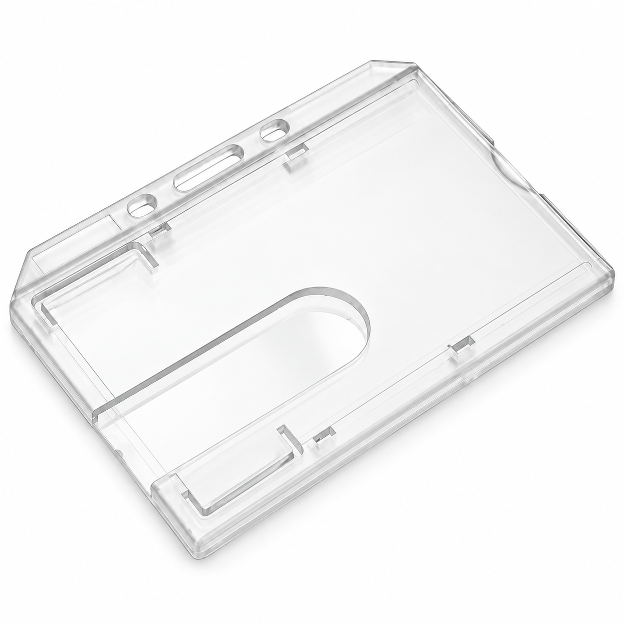 Enclosed Rigid ID Card Holder - Landscape