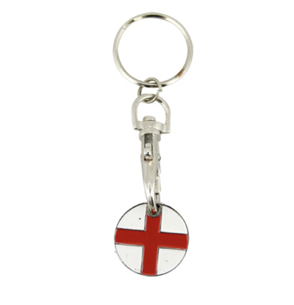 England Shopping Trolley Keyring