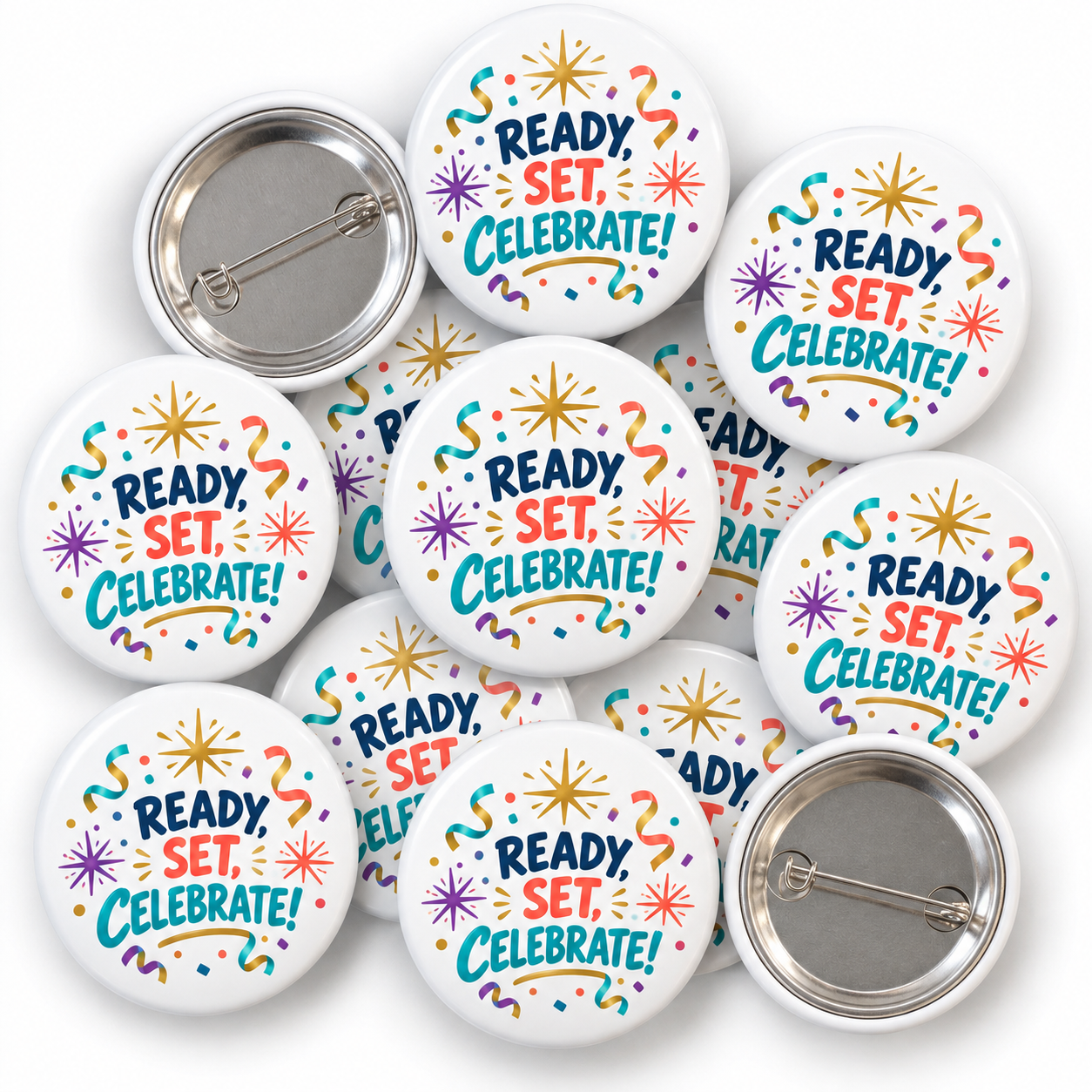 Ready, Set, Celebrate! New Year Badge