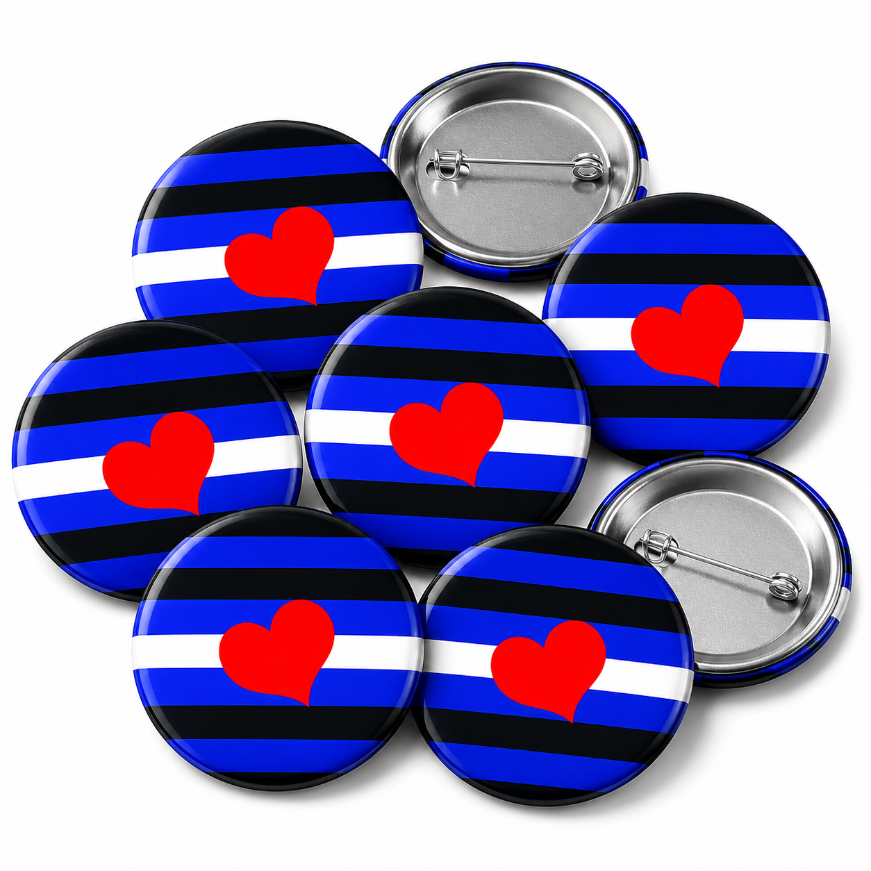 Gay Leather Button Pin Badge