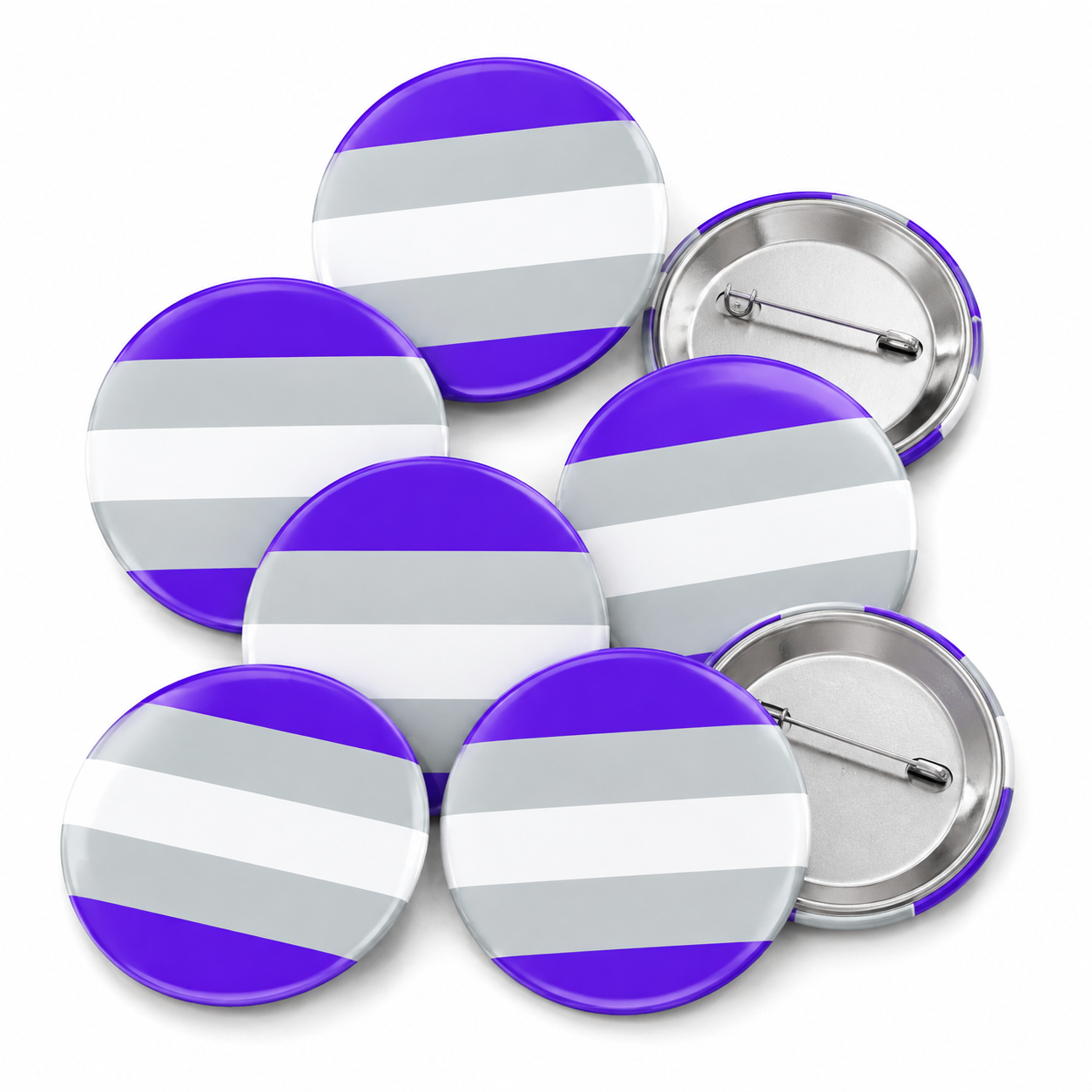 Graysexual Button Pin Badge