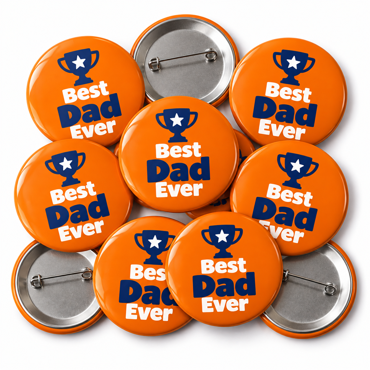 Best Dad Ever Trophy Badge