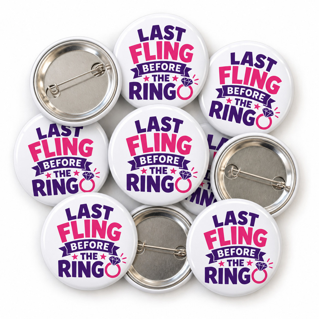 Last Fling Before the Ring Hen Party Badge