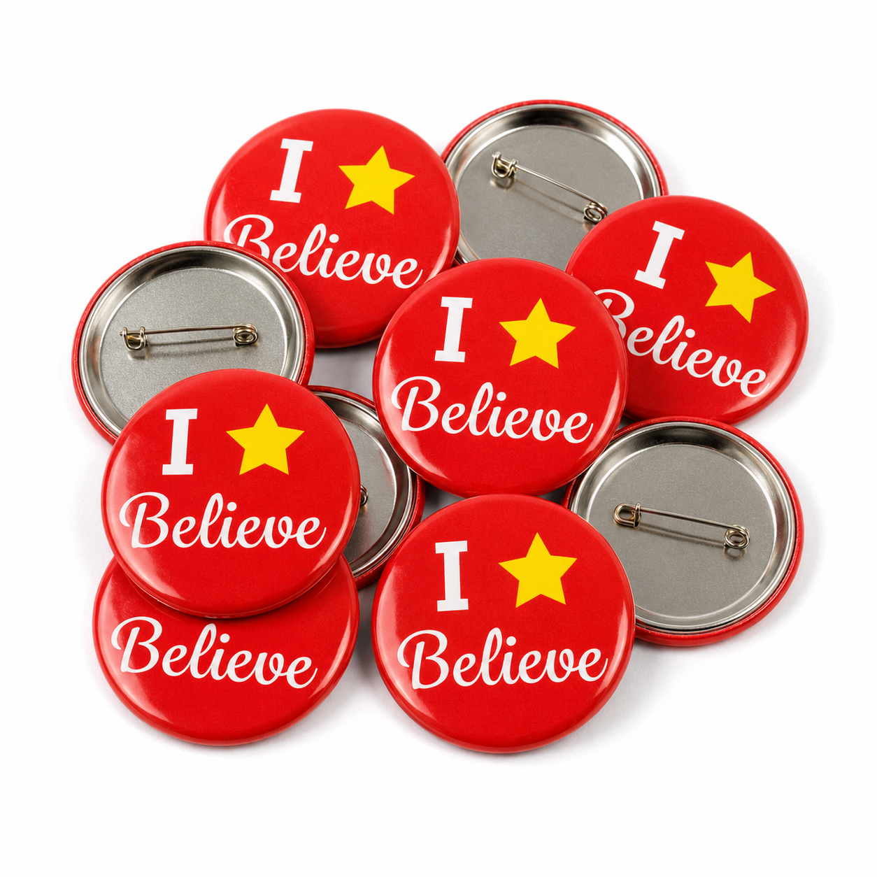 I Believe Button Pin Badge