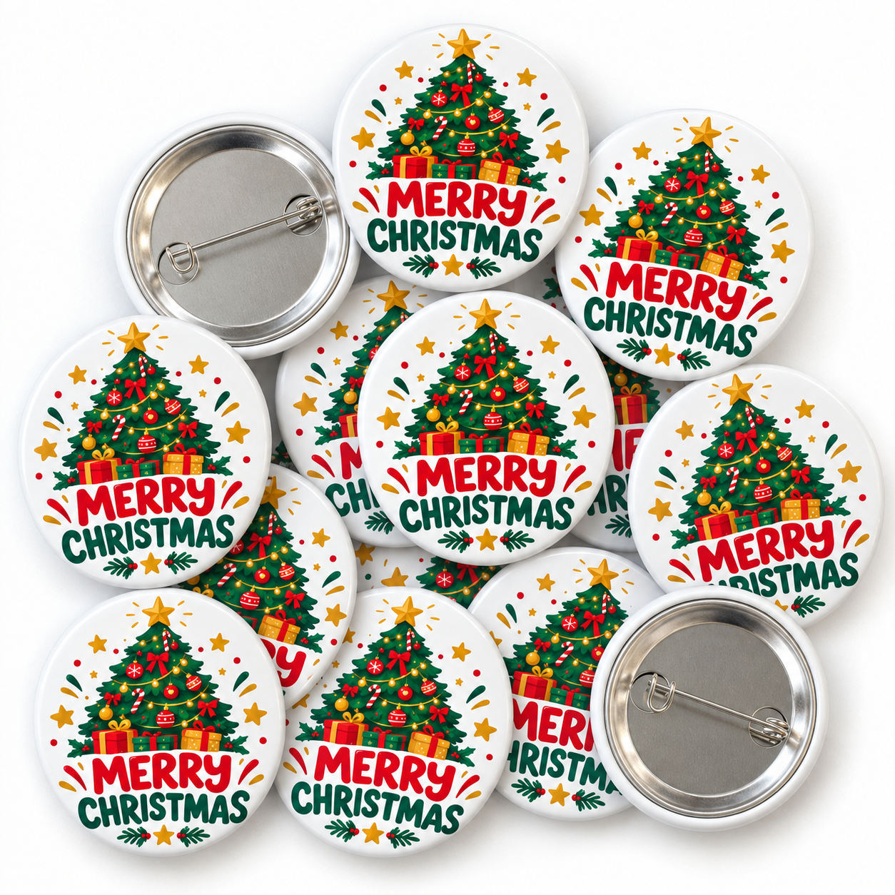 Merry Christmas Tree Badge