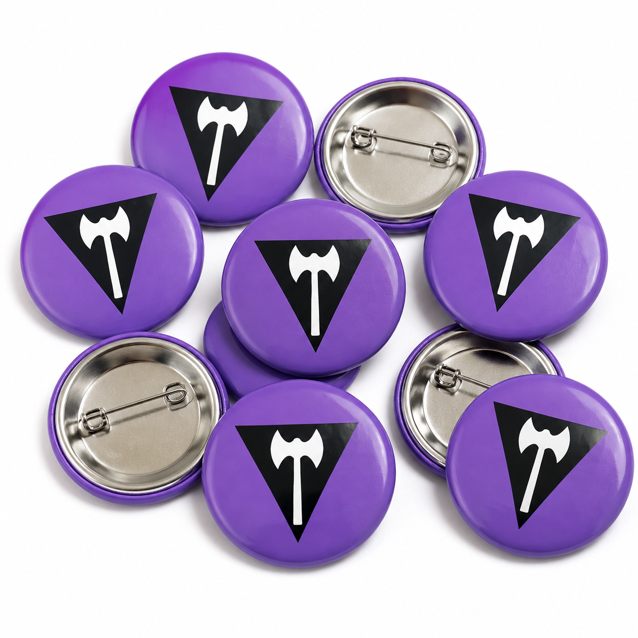 Labrys Lesbian Button Pin Badge