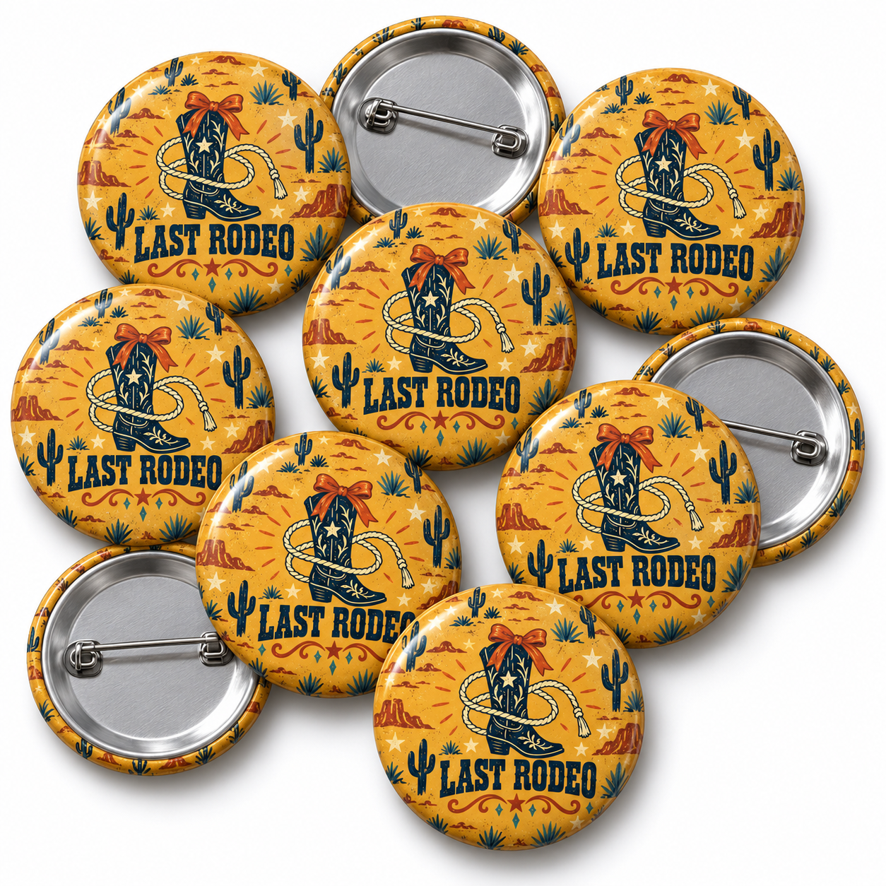 Last Rodeo Cowgirl Hen Party Badge