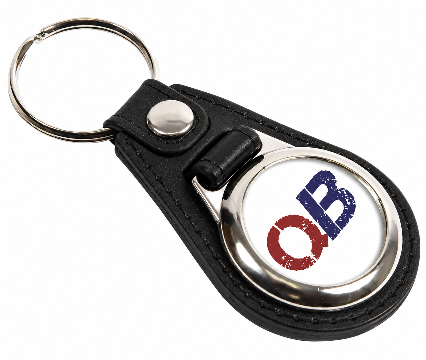 Leather Style Keyring - Insert 25mm