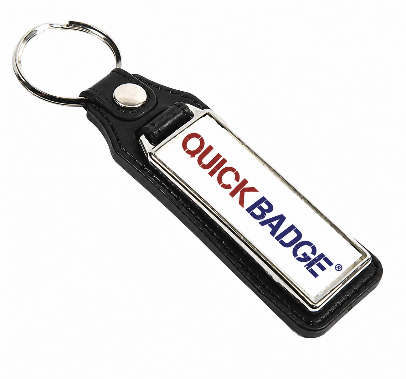 Leather Style Keyring - Insert 50x18mm