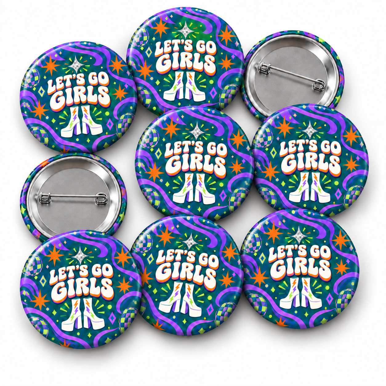 Let’s Go Girls Hen Party Badge