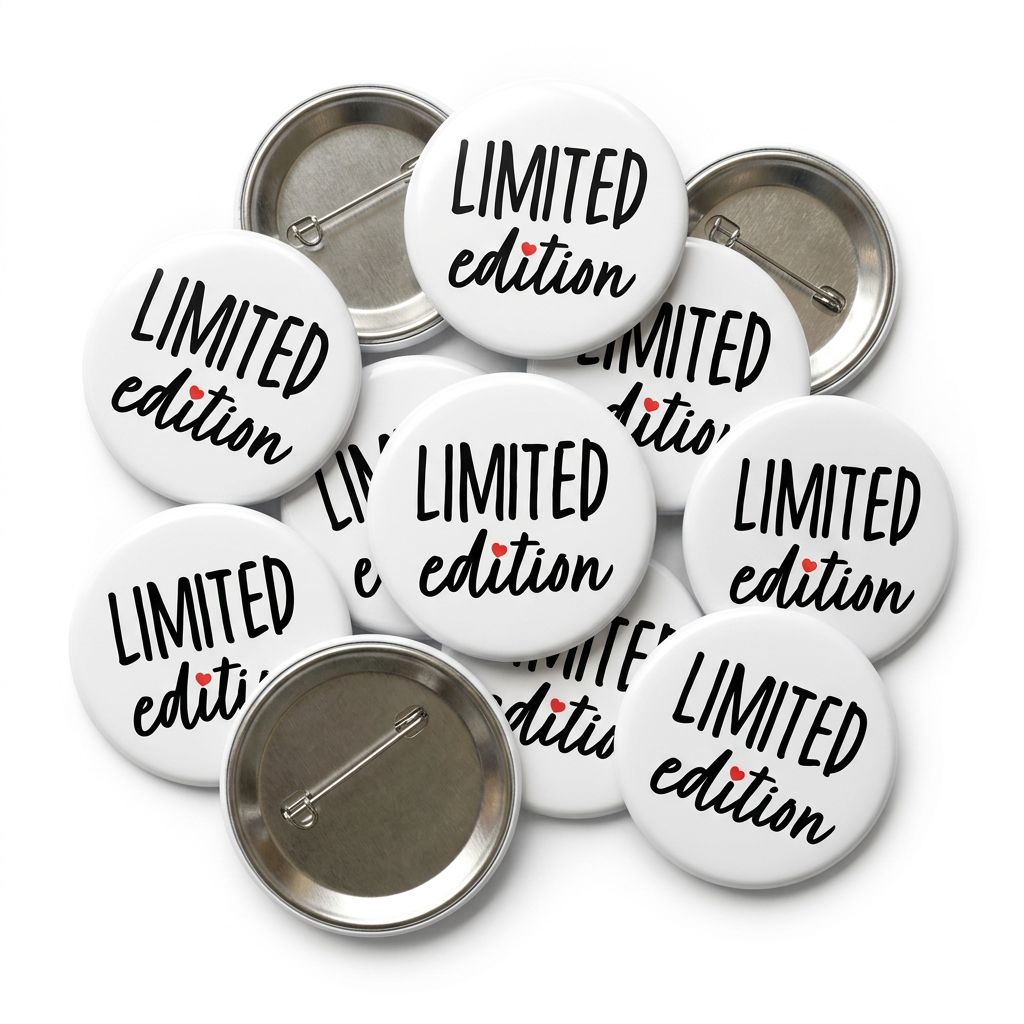 Limited Edition Button Pin Badge