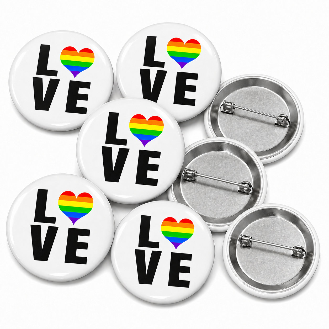 Love Button Pin Badge
