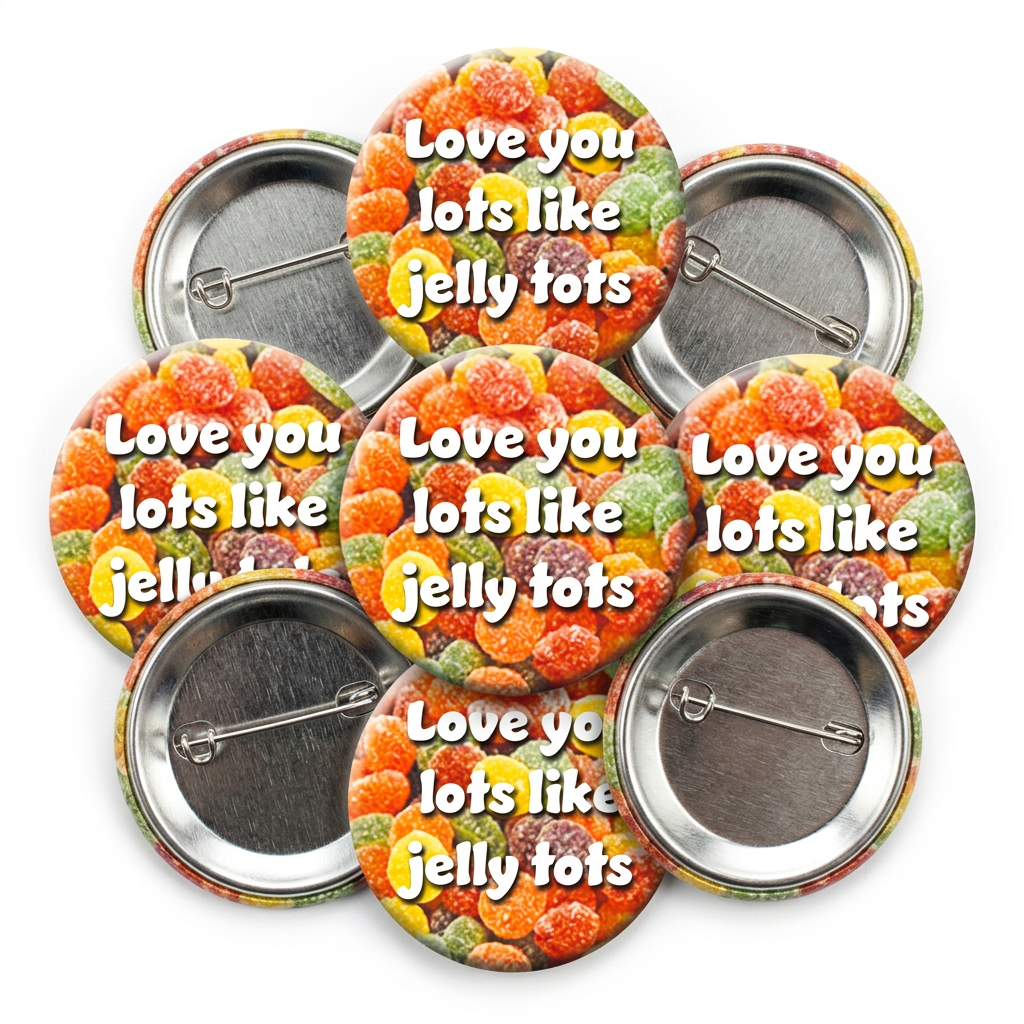 Love you lots Button Pin Badge
