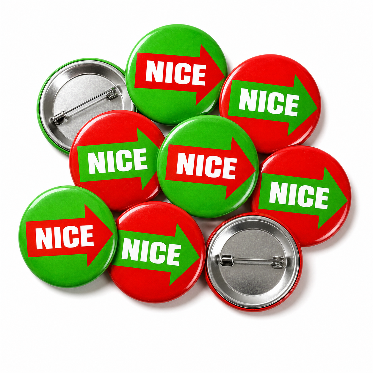Nice Button Pin Badge