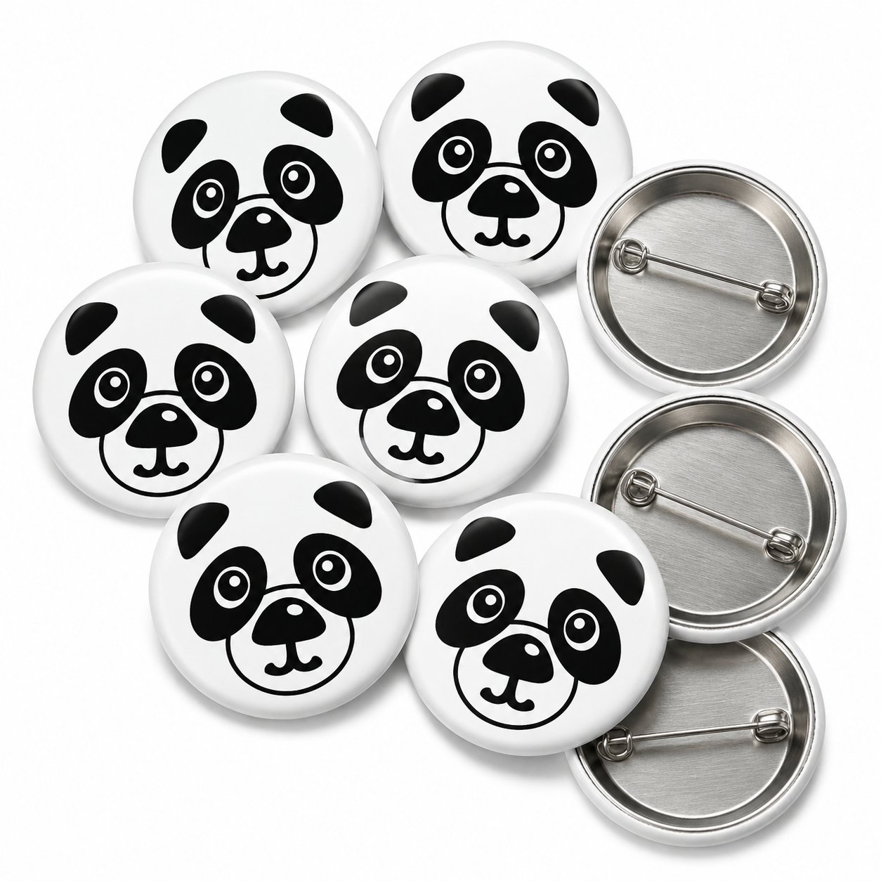 Panda Button Pin Badge