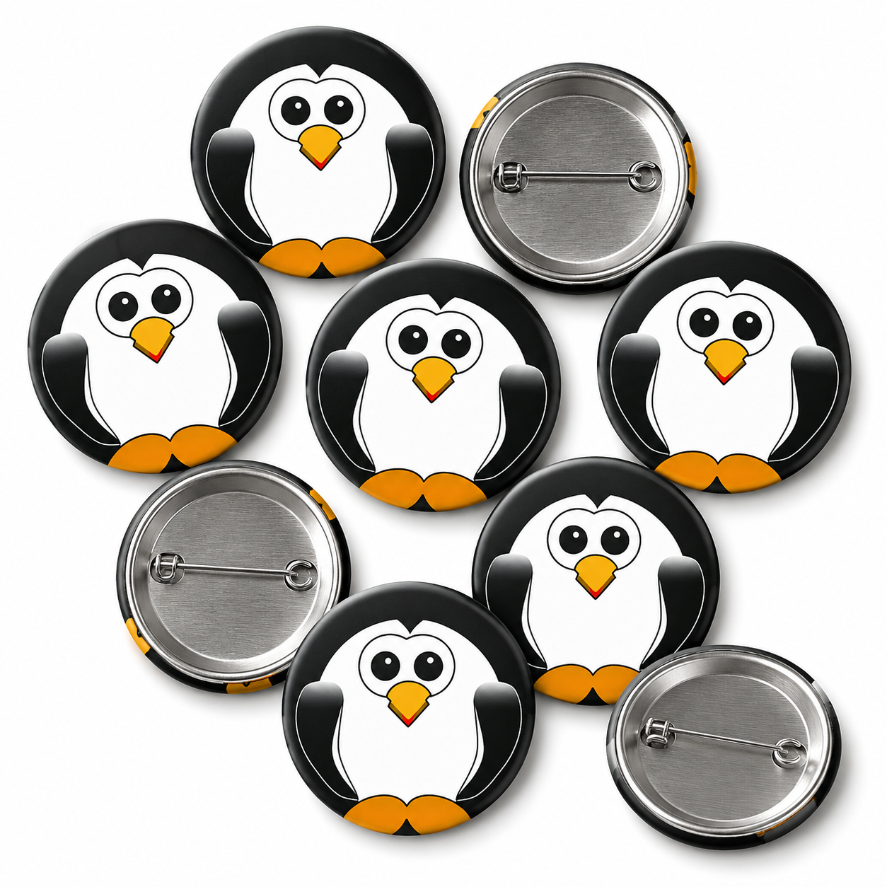 Penguin Button Pin Badge
