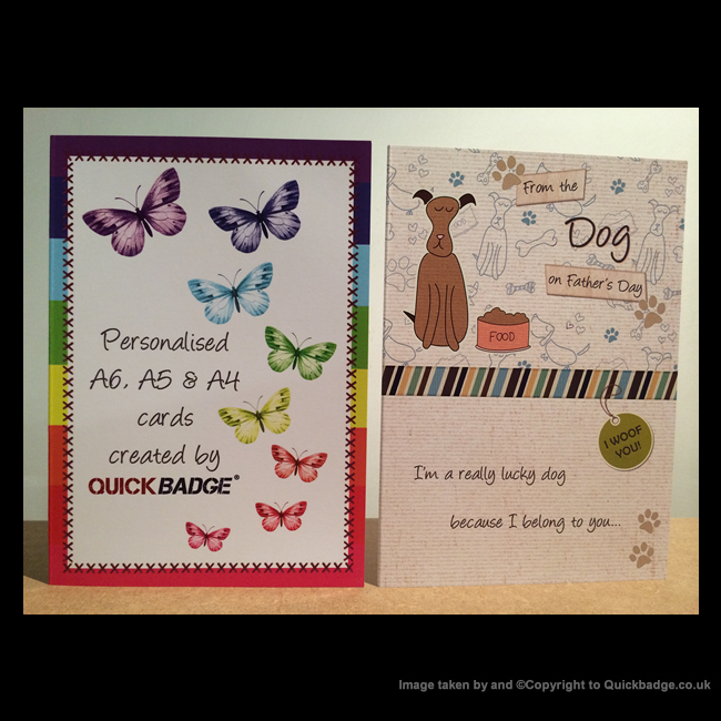 Personalised A5 Cards (148mm x 210mm)