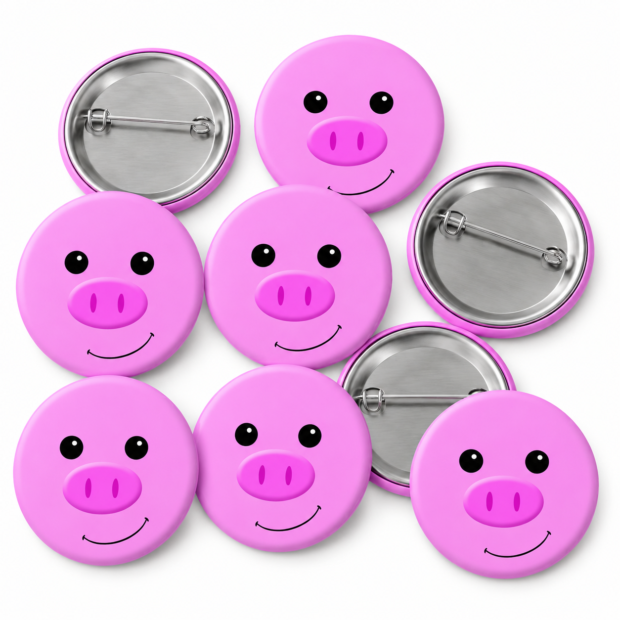 Pig Button Pin Badge