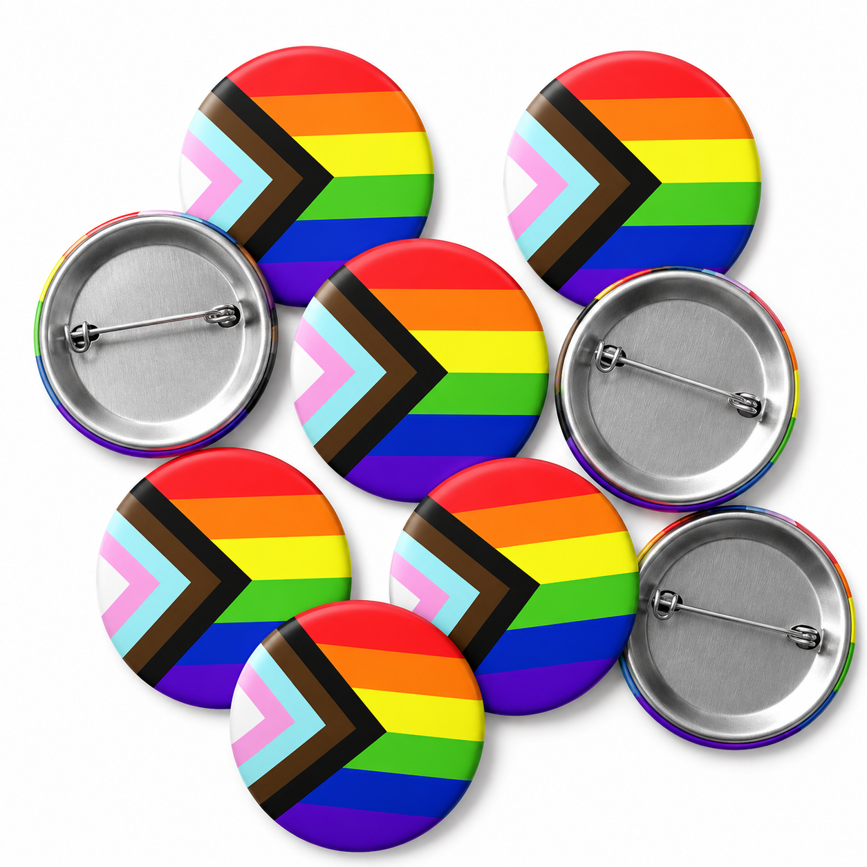 Progress Pride Intersex Button Pin Badge