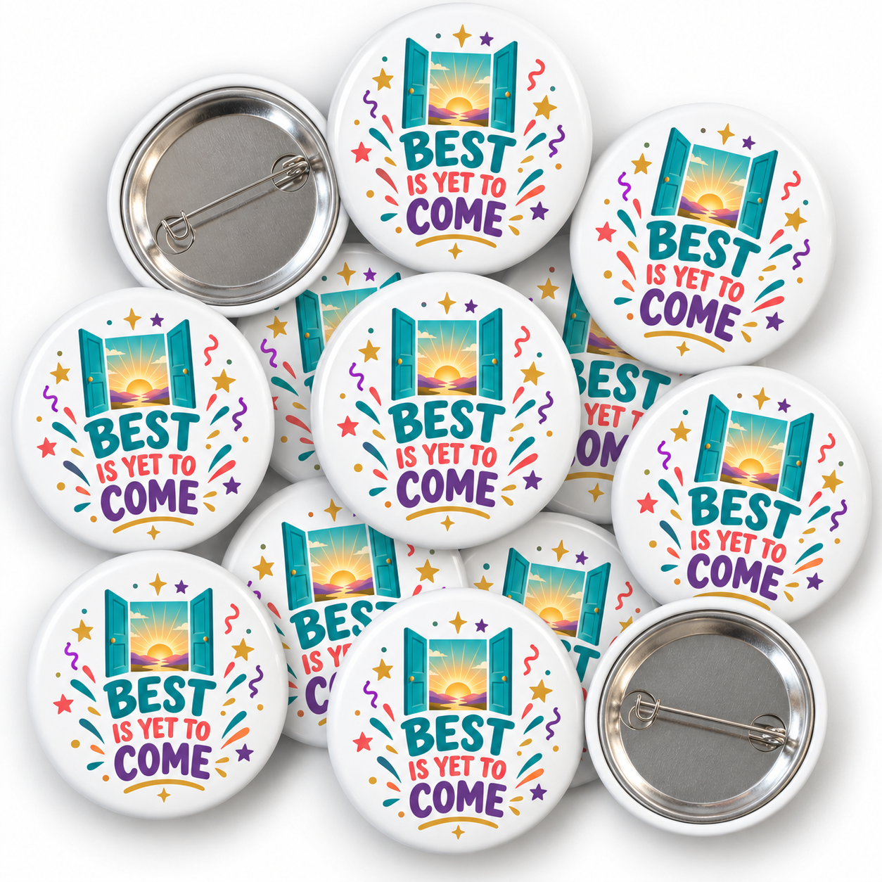 The Best Is Yet to Come New Year Badge