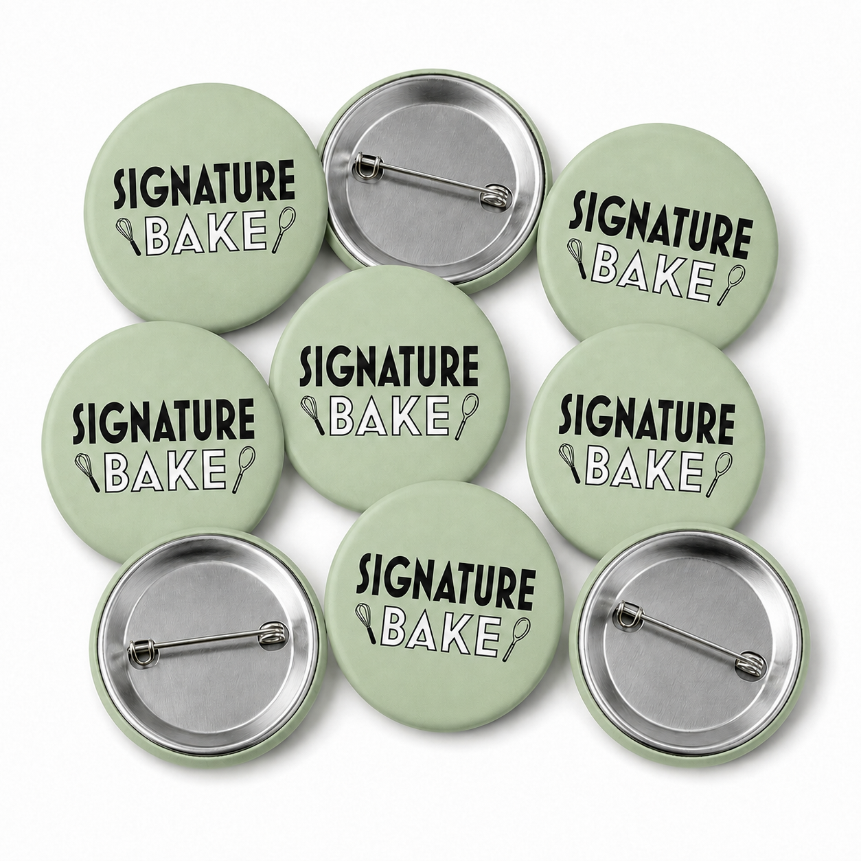 Signature Bake Button Pin Badge