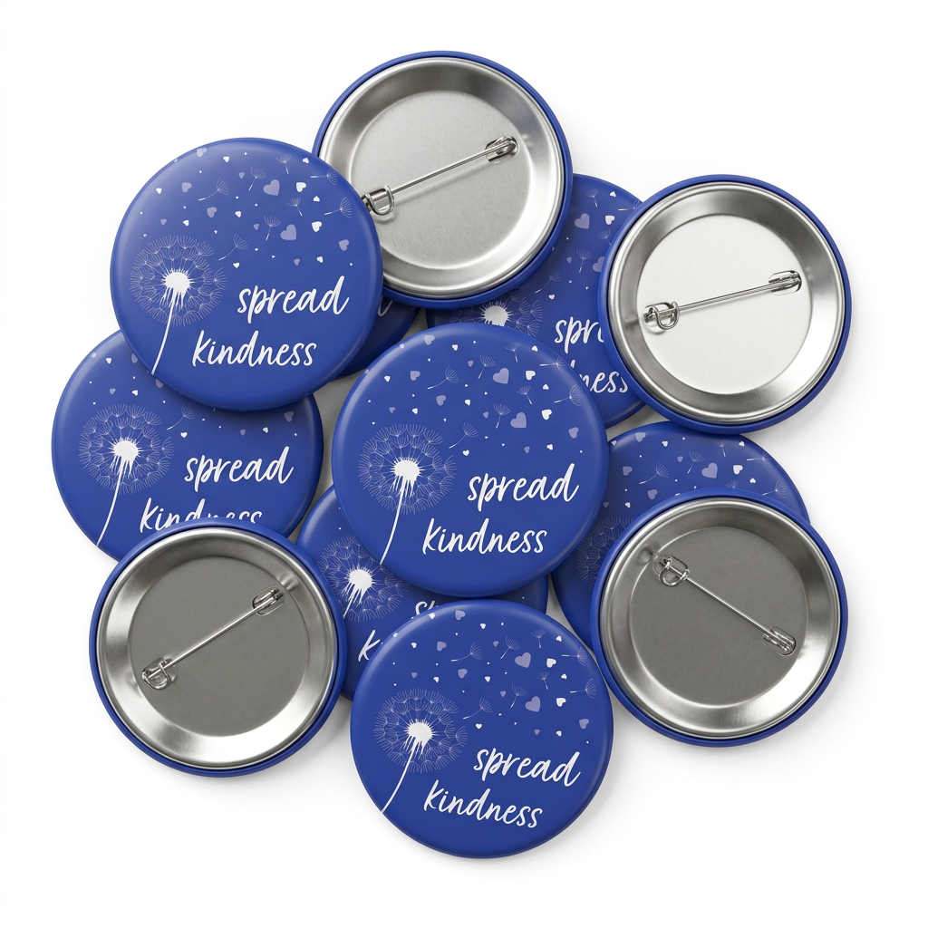 Spread Kindness Button Pin Badge