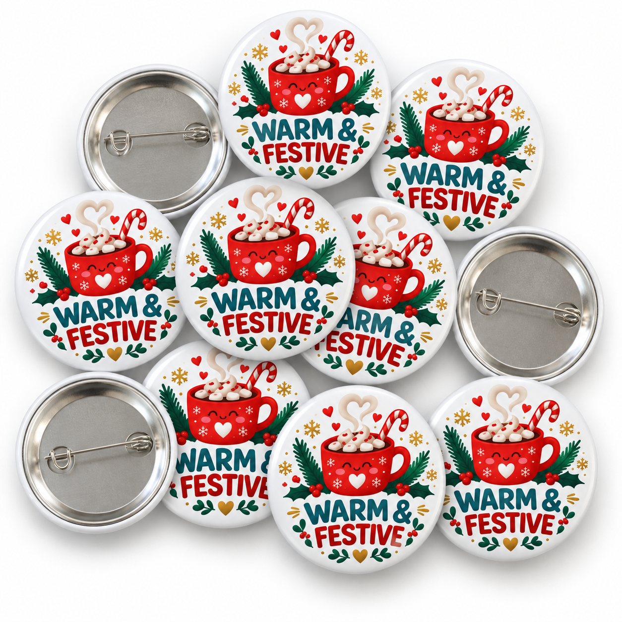 Warm & Festive Christmas Badge